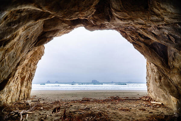 Cave Poster featuring the photograph Oregon Cave by Digiblocks Photography