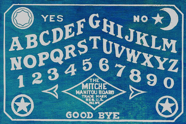 Ouija Poster featuring the painting Ouija Board 2 by Tony Rubino
