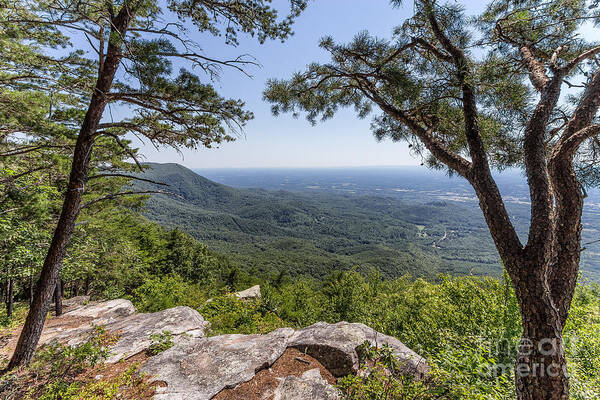 Fort-mountain Poster featuring the photograph Overlook at Fort Mountain by Bernd Laeschke