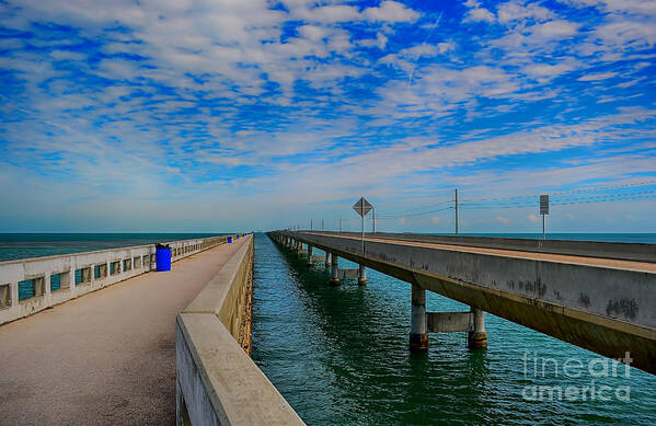 Florida Canvas Poster featuring the photograph Overseas Highway Florida Keys by Chris Thaxter