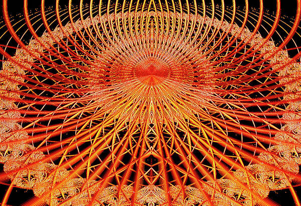 Mathematics Poster featuring the photograph Overseer Chaos Fractal by Gregory Sams/science Photo Library