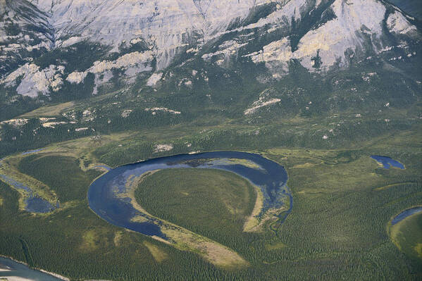 1996 Poster featuring the photograph Oxbow Lake In Alaska by Carleton Ray
