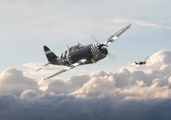 Aircraft Poster featuring the photograph P47 G - Thunderbolt by Pat Speirs