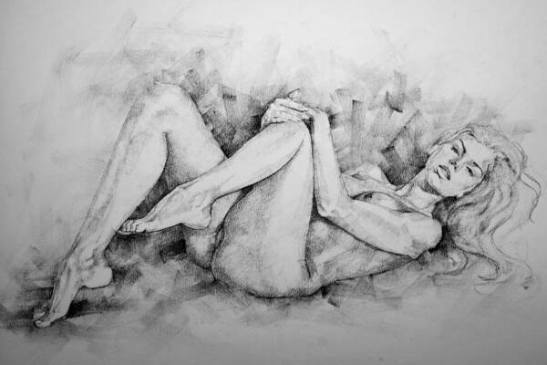 Erotic Poster featuring the drawing Page 9 by Dimitar Hristov