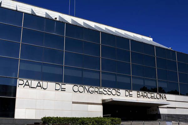 Cathedrals Poster featuring the photograph Palau de Congressos de Barcelona by Lorraine Devon Wilke