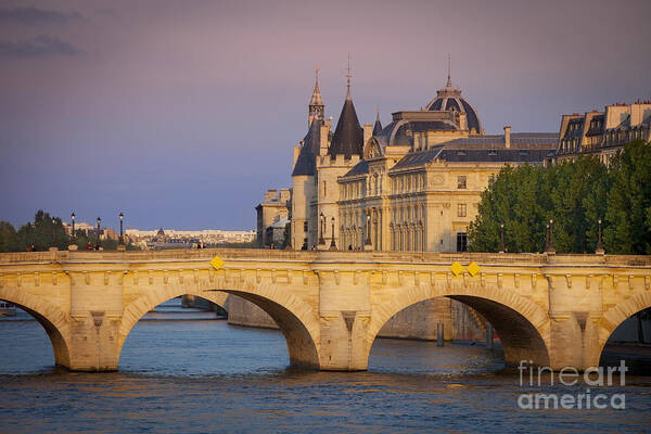 Paris Poster featuring the photograph Conciergerie Evening - Paris France II by Brian Jannsen