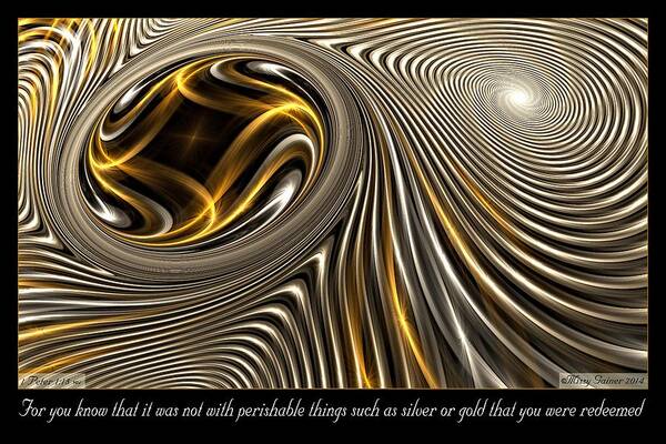 Fractal Poster featuring the digital art Perishable by Missy Gainer