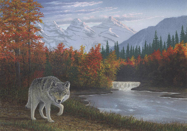 Wildlife Poster featuring the painting Passing Connection by Peter Rashford