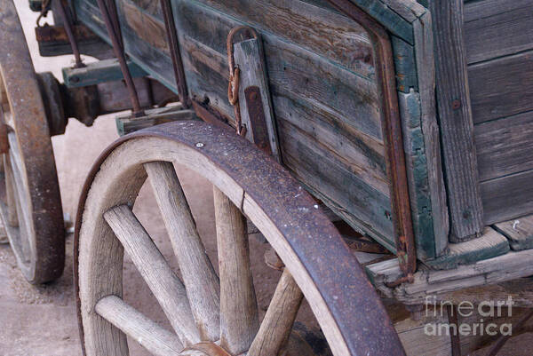 Wagon Poster featuring the photograph Past Lives by Linda Shafer