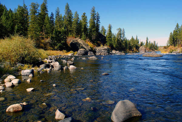 Spokane River Poster featuring the photograph Peace on the Spokane River 2 by Ben Upham III