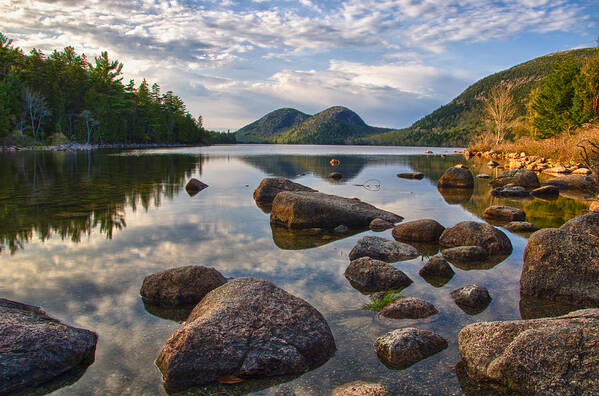 Acadia Poster featuring the photograph Perfect Pond by Kristopher Schoenleber