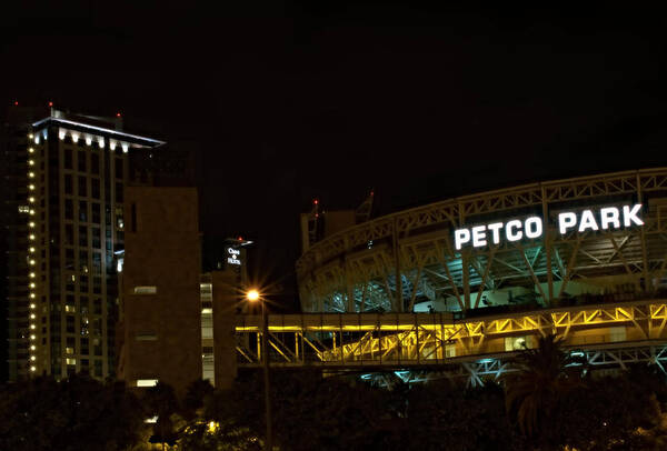 Petco Park Night Poster featuring the photograph Petco Park Night by See My Photos