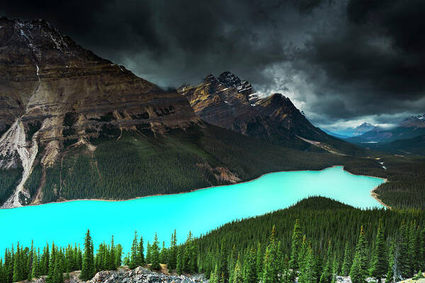 Scenics Poster featuring the photograph Peyto Lake, Banff, Alberta, Canada by Arnaudbertrande