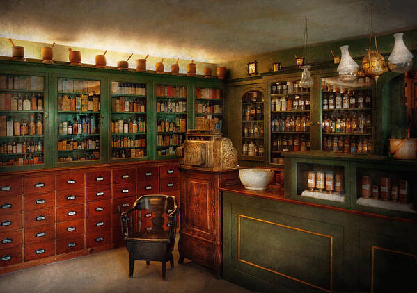 Pharmacy Poster featuring the photograph Pharmacy - Patent Medicine by Mike Savad