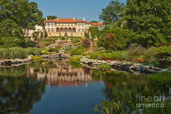 Villa Philbrook Poster featuring the photograph Philbrook Museum Of Art, Oklahoma by Richard and Ellen Thane