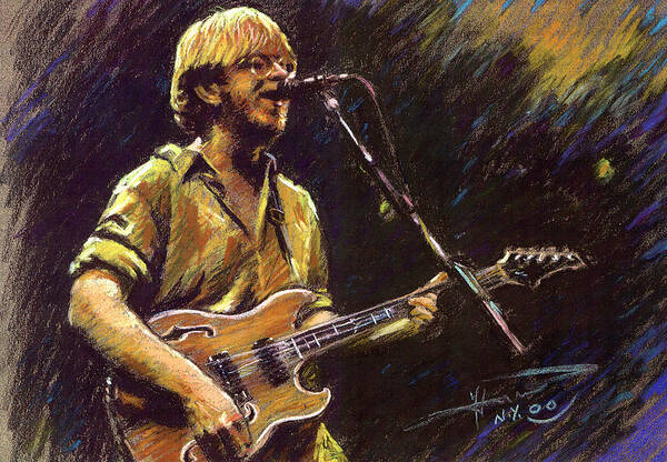Phish Poster featuring the pastel Phish by Ylli Haruni