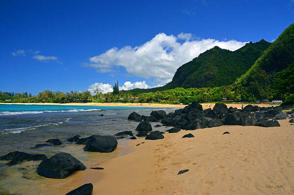 Hawaii Poster featuring the photograph Picture Perfect Haena Beach by Marie Hicks