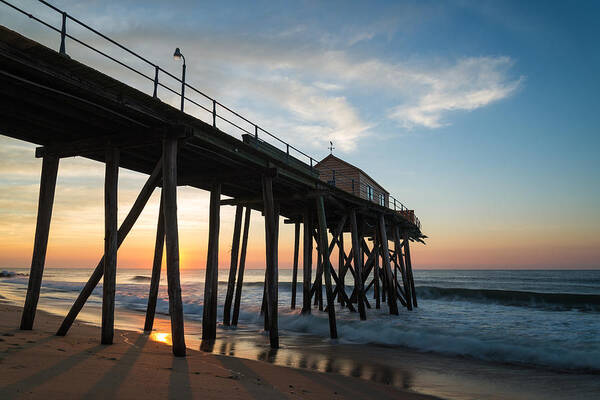 New Jersey Poster featuring the photograph Pier Side by Kristopher Schoenleber