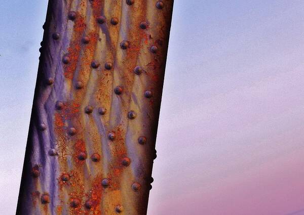 Rust Photographs Poster featuring the photograph Pillar in the Clouds 2 by Charles Lucas