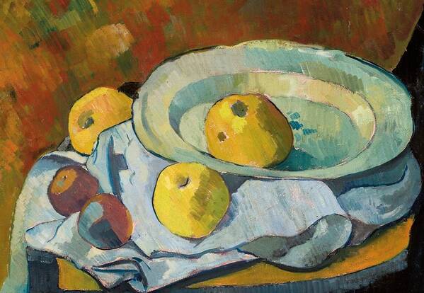 Still-life Poster featuring the painting Plate of Apples by Paul Serusier