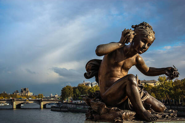 Pont Alexandre Iii Poster featuring the photograph Pont Alexandre III by Glenn DiPaola