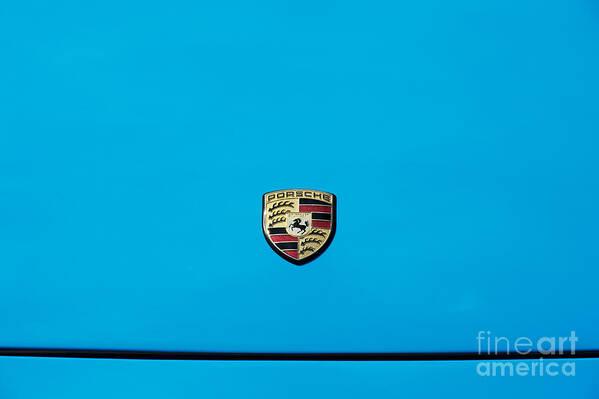 Porsche Poster featuring the photograph Porsche Blue by Tim Gainey
