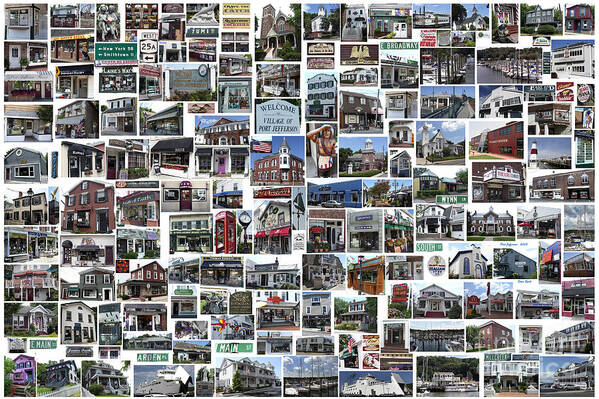 Port Jefferson Poster featuring the photograph Port Jefferson Photo Collage by Steven Spak