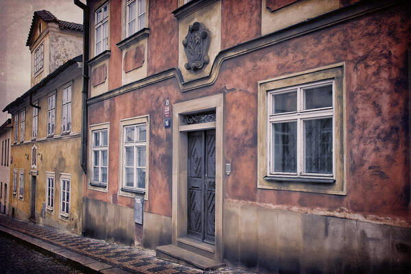 Joan Carroll Poster featuring the photograph Prague Houses by Joan Carroll