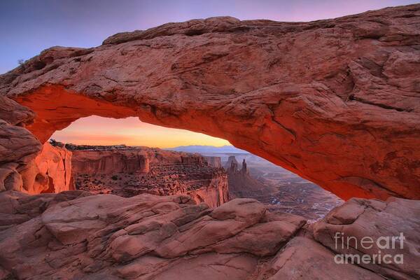 Mesa Arch Poster featuring the photograph Pre-dawn At Mesa Arch by Adam Jewell