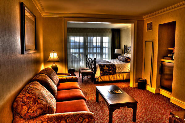 Adirondack's Poster featuring the photograph Premier Balcony Suite at the Sagamore Resort by David Patterson