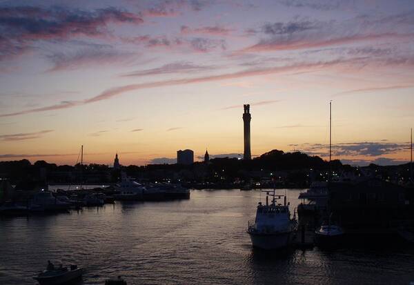 Provincetown Poster featuring the photograph Provincetown Sunset by Robert Nickologianis
