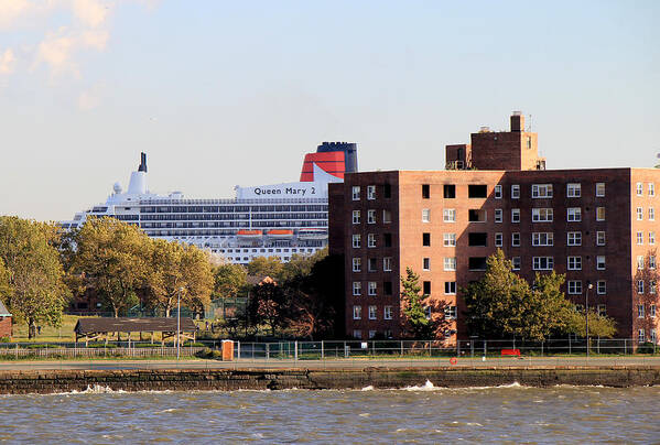New York City Poster featuring the photograph Queen Mary 6 by Andrew Fare