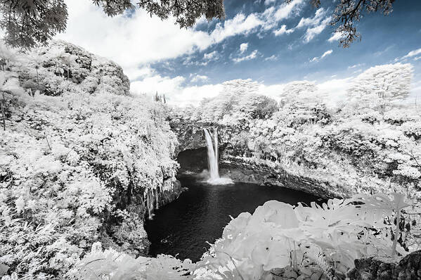 720 Nm Poster featuring the photograph Rainbow Falls in Infrared 3 by Jason Chu