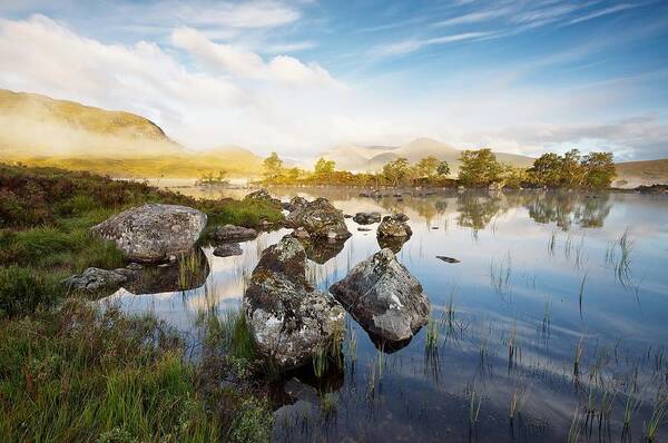Lochan Na-h Achlaise Poster featuring the photograph Rannoch Moor by Stephen Taylor