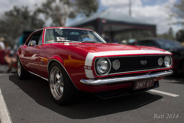 Car Poster featuring the photograph Red Ss by Michael Podesta 