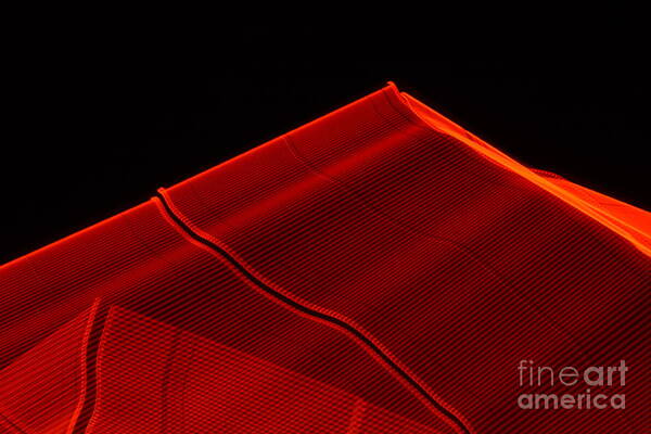 Abstract Poster featuring the photograph Red Pyramids 1 by Gerald Grow