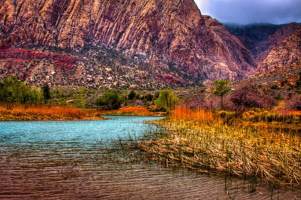 Red Rock Poster featuring the photograph Red Rock Canyon Conservation Area by David Patterson