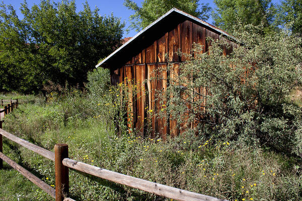 Red Rock Crossing House Poster featuring the photograph Red Rock Crossing House by Ivete Basso Photography