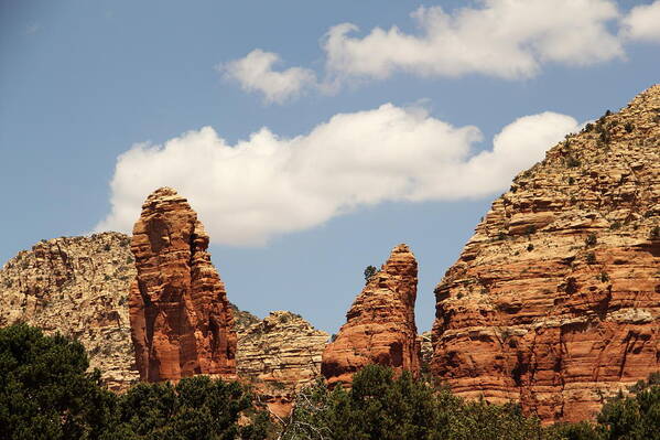 Scenics Poster featuring the photograph Red Rock Sedona Arizona Mountain by Sassy1902