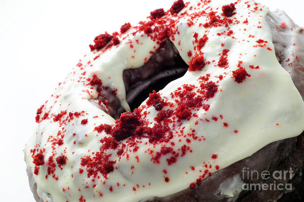 Red Velvet Cake Poster featuring the photograph Red Velvet Bundt Cake by Andee Design