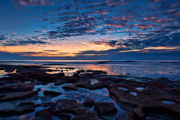 Mark Whitt Poster featuring the photograph Reef Pool Sunset Reflections by Mark Whitt