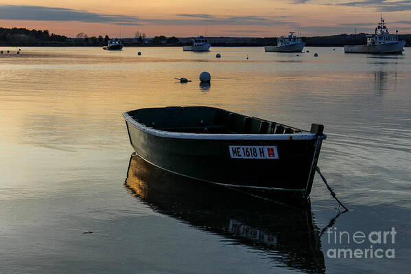 Maine Poster featuring the photograph Reflecting in Pine Point by JoeFar Photos