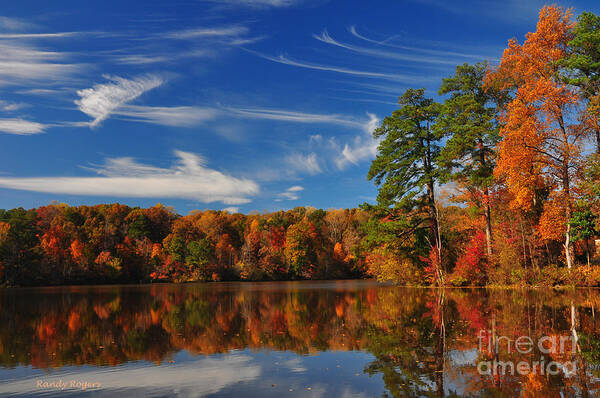 Fall Poster featuring the photograph Reflections of Fall by Randy Rogers
