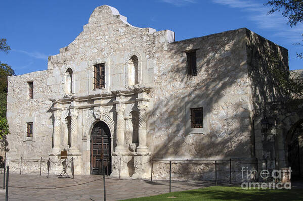 The Alamo Poster featuring the photograph Remember the Alamo by Bob Phillips