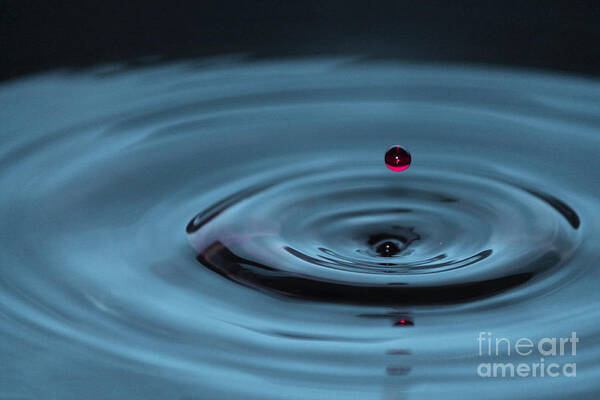 Abstract Poster featuring the photograph Ripples by Claudia M Photography