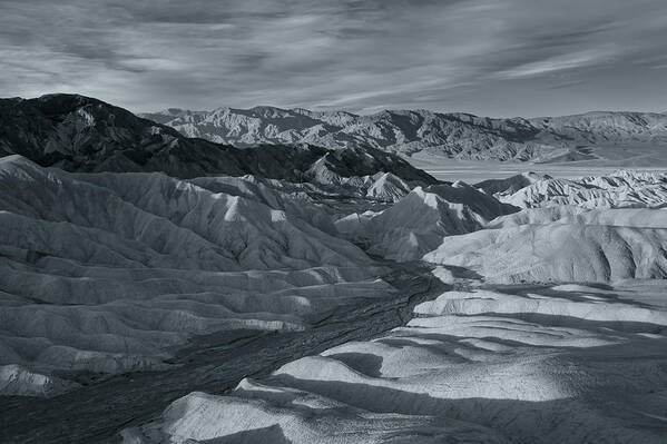 Landscape Poster featuring the photograph Road To The Valley BW by Jonathan Nguyen