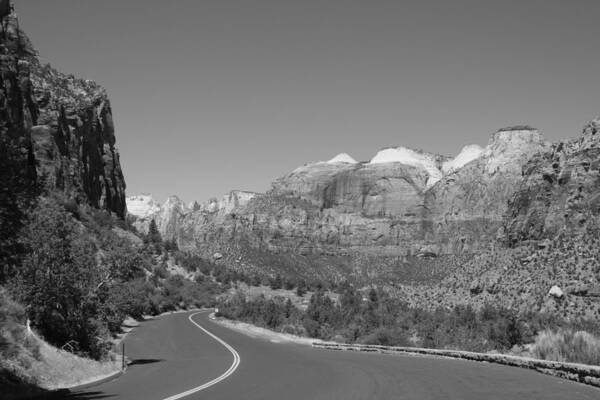Mountains Poster featuring the photograph Road to Zion by Kimberly Oegerle