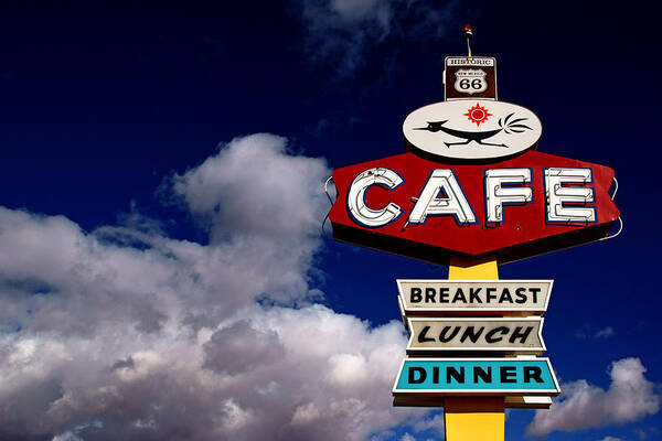 Roadrunner Cafe Poster featuring the photograph Roadrunner Cafe by Daniel Woodrum