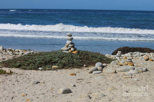 Rock Sculpture Poster featuring the photograph Rock Sculpture 2 by Bev Conover