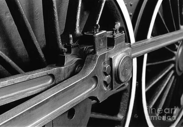 Steam Poster featuring the photograph Rods and Wheels by Riccardo Mottola